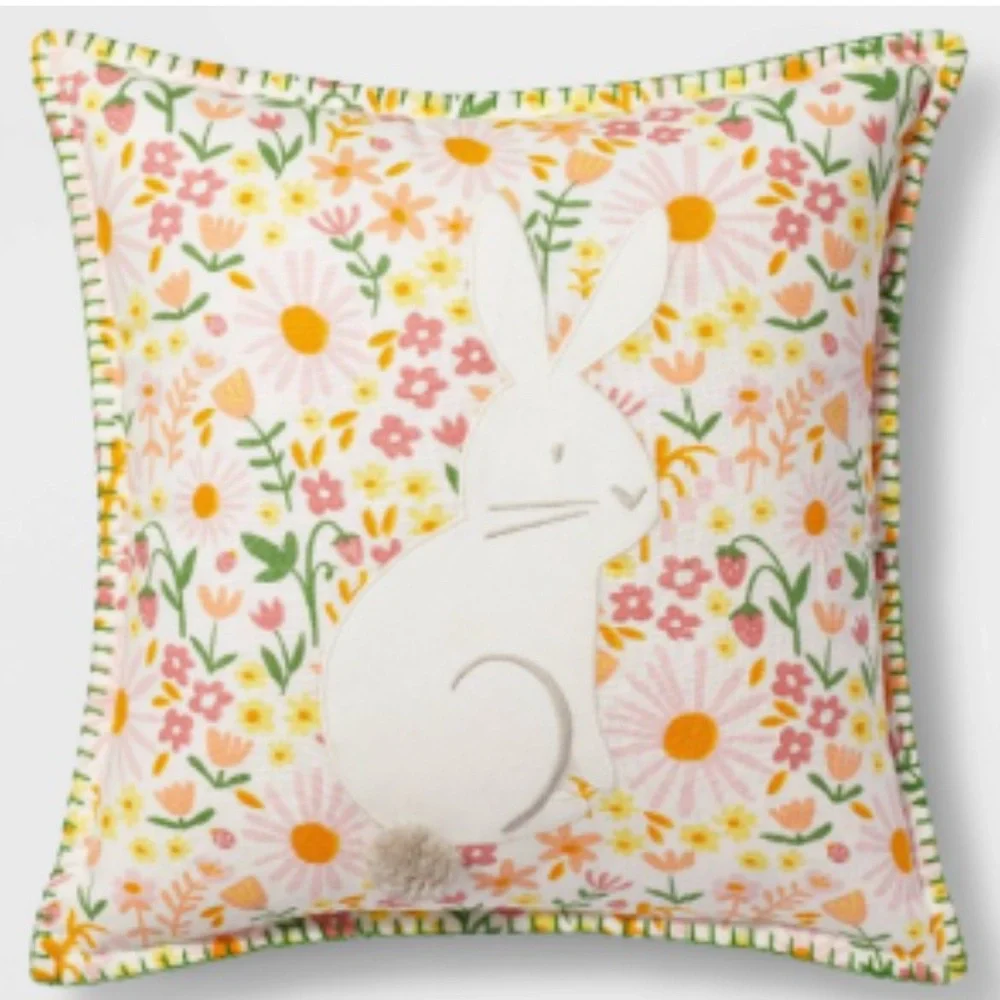Easter Target Spritz Brand New Decorative Pillow 16 inches x 16 inches.